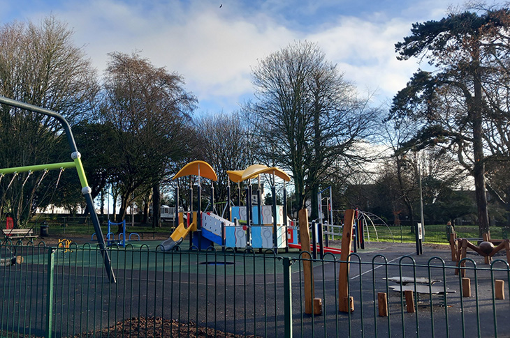 Homefield Park - new play equipment - view across the play area (3)