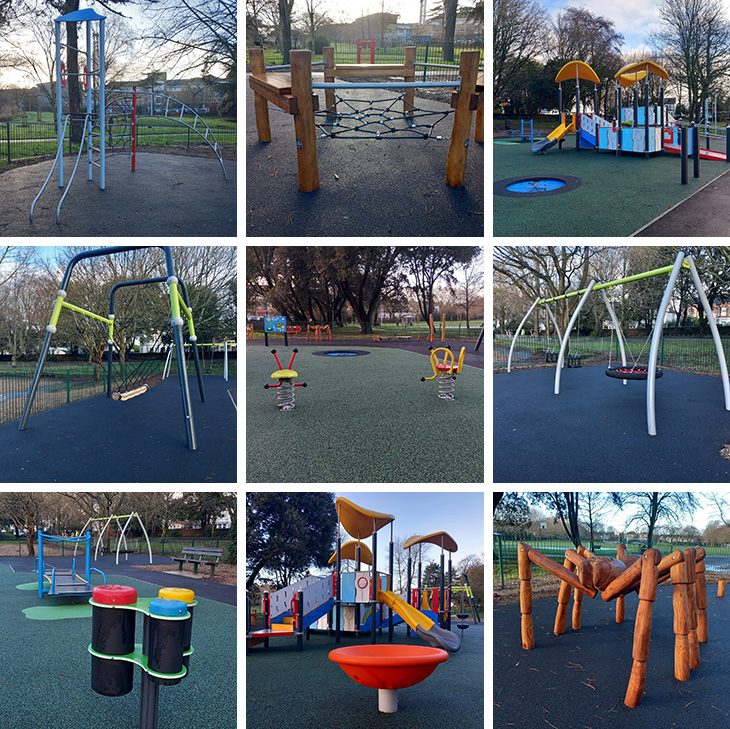 Homefield Park - new play equipment (montage)