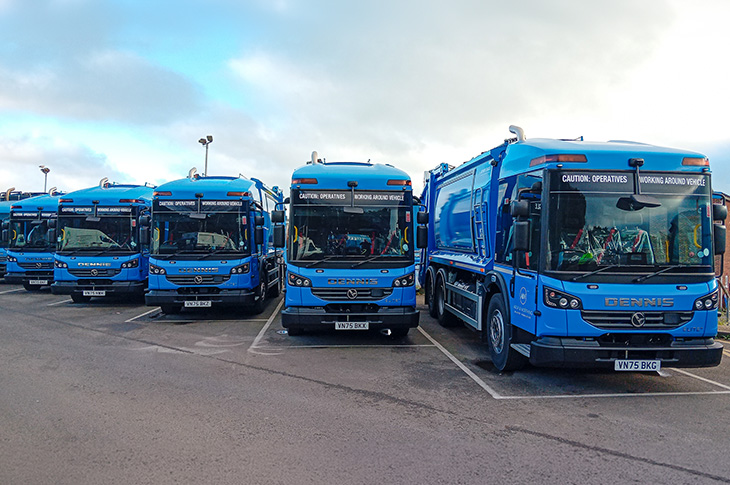 New waste and recycling fleet (5 vehicles - Feb 2026)