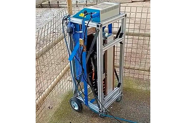 Worthing Lido - dynamic load testing equipment