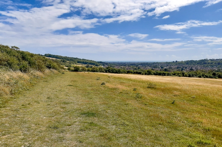 PR26-024 - Worthing pictured from Cissbury Fields