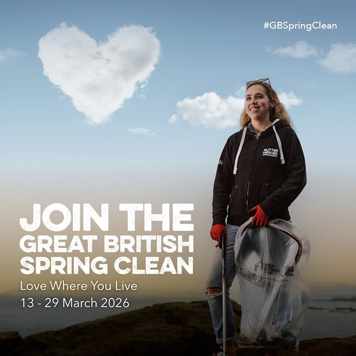 Join the Great British Spring Clean - love where you live - 13th to 29th March 2026
