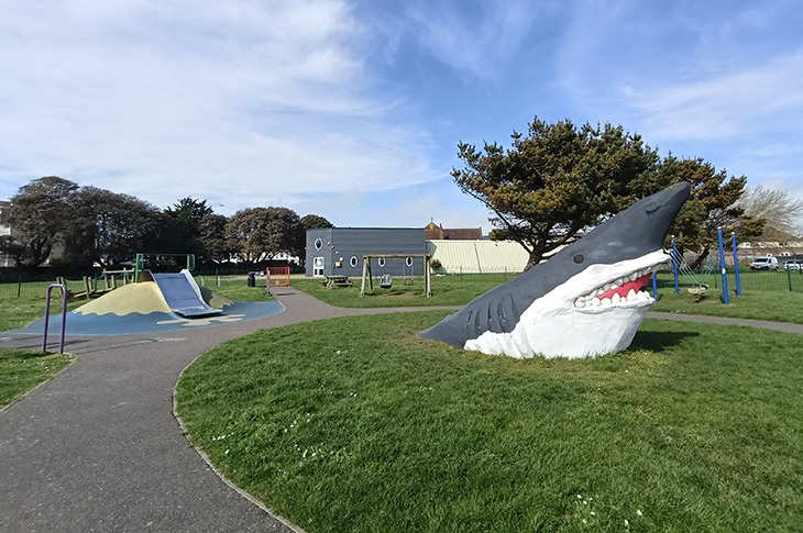 Eastbrook Manor Community Centre (EMCC) - the shark in the Shark Park play area