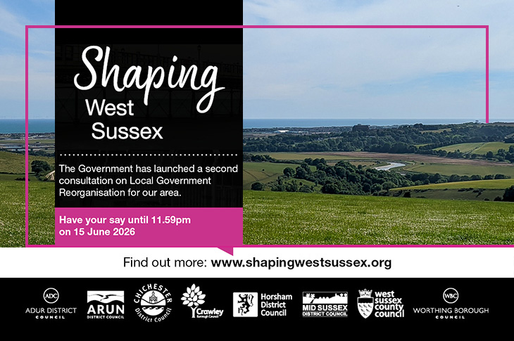 Shaping West Sussex - 2nd consultation - update on local government reorganisation - Adur & Worthing, Downs & River Adur
