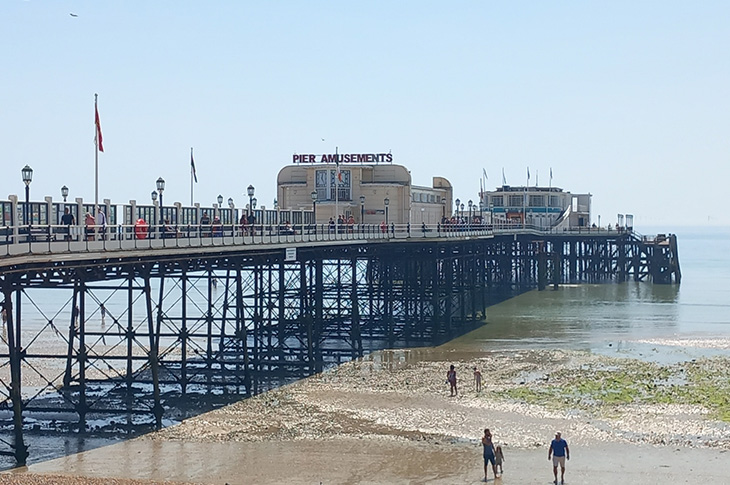 Worthing Pier (west side, looking out to sea)