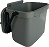 Grey food waste caddy - lid open (100px)
