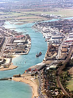 River Adur from the air