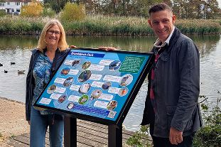 Discover Brooklands Park's birds with new identification panel