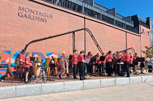 Worthing Borough Council celebrates work completing at Montague Gardens with opening event