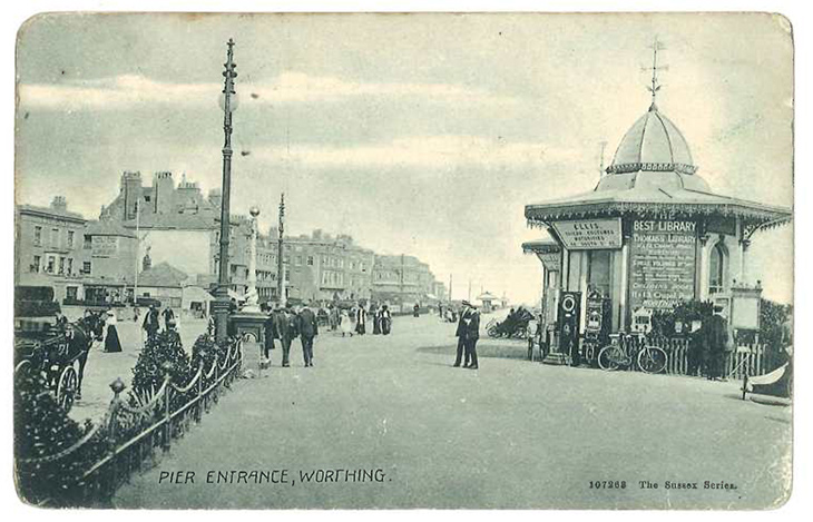 Worthing Pier - One of the entrance kiosks to the Pier
