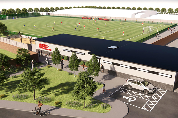 PR23-175 - An artist's impression of the redeveloped community football facility at Old Barn Way, Southwick