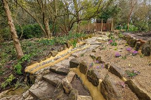 Sustainable new water feature launched at Highdown Gardens